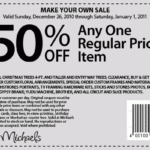 Michael s 50 Off Coupon Fun Cheap Or Free