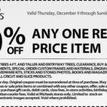 Michael s Printable 50 Off One Regular Priced Item Coupon Valid Dec