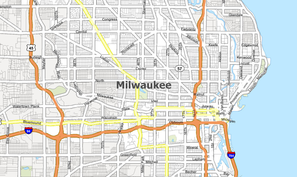 Milwaukee Map Collection Wisconsin GIS Geography