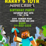 Minecraft Birthday Invitation Template Best Of Best 25 Minecraft