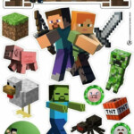 Minecraft Party Free Printable Cake Toppers Oh My Fiesta For Geeks