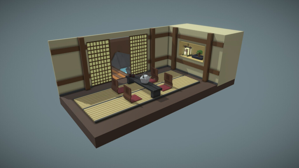 Minka House Japanese Traditional House Download Free 3D Model By 