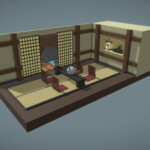 Minka House Japanese Traditional House Download Free 3D Model By