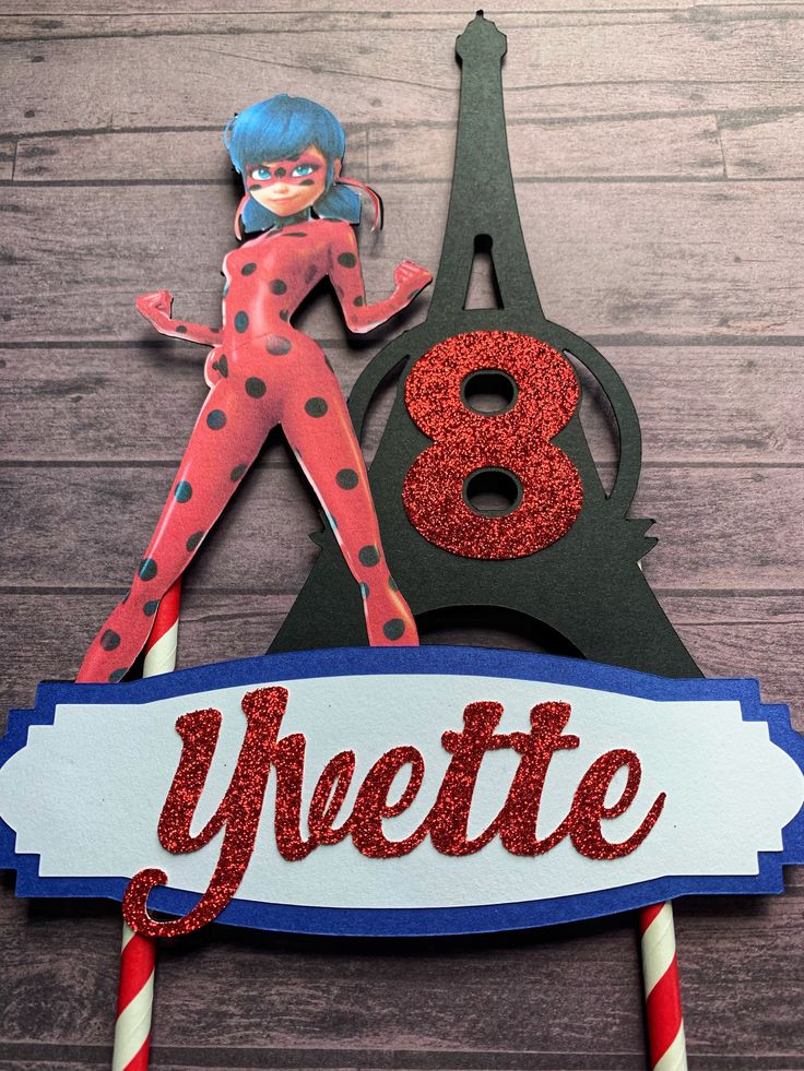 Miraculous Ladybug Cake Topper Miraculous Ladybug Birthday Party