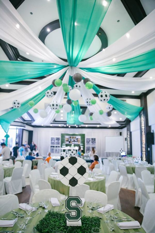 Modern Soccer Football Club Party Birthday Party Ideas For Kids