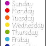 Montessori Days Of The Week Wheel Tracing Worksheet Etsy