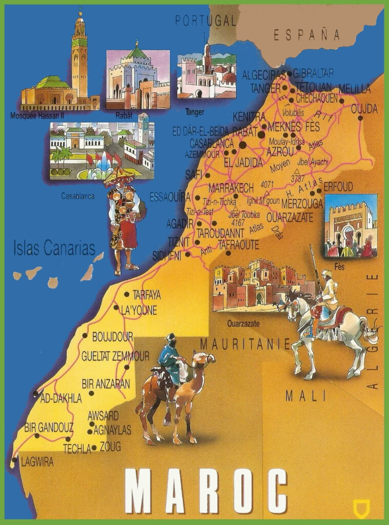 Morocco Tourist Map