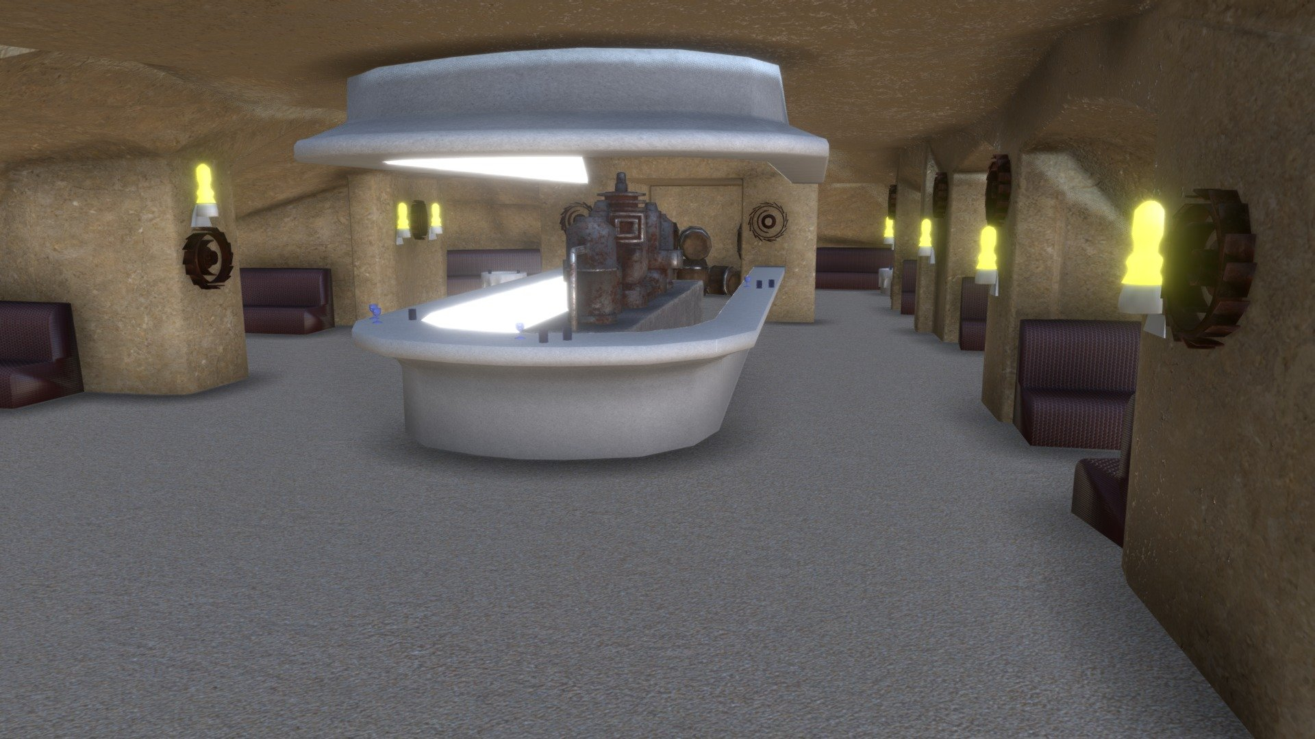 Mos Eisley Cantina Star Wars Download Free 3D Model By Andremo