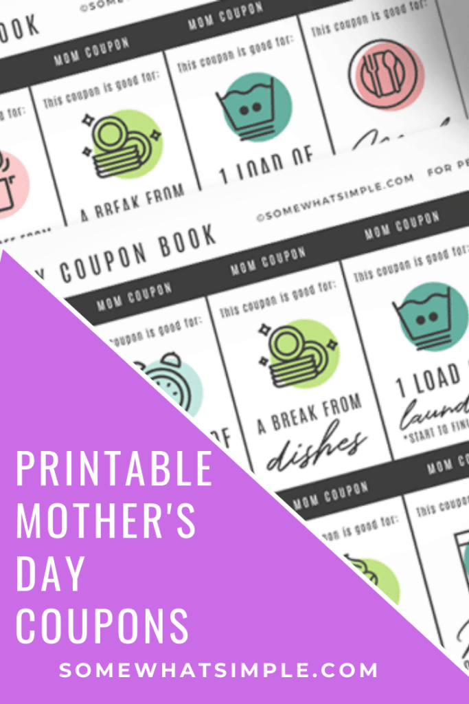 Mother s Day Coupons Gift Idea FREE Printable Somewhat Simple