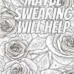 Motivational Swear Word Coloring Pages For Adults Digital Etsy In