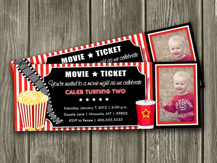 Movie Ticket Party Invitation Luxury Movie Ticket Birthday Invitations 