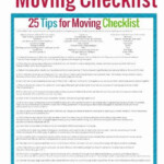 Moving Office Checklist Template Lovely Tips For Moving Plus A Free