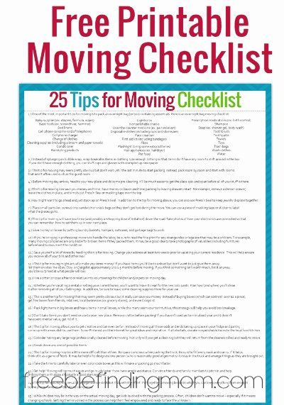 Moving Office Checklist Template Lovely Tips For Moving Plus A Free