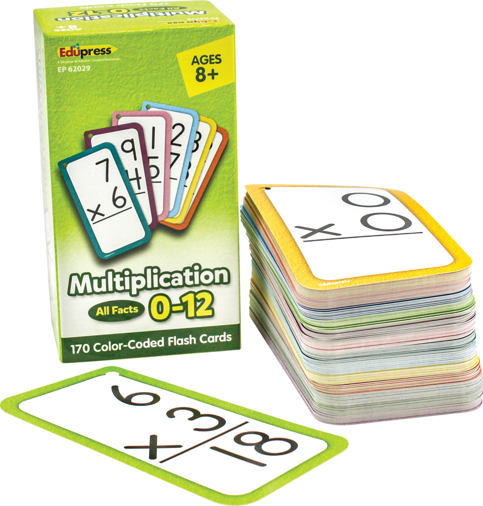 Multiplication Flash Cards All Facts 0 12 TCR62029 Teacher 