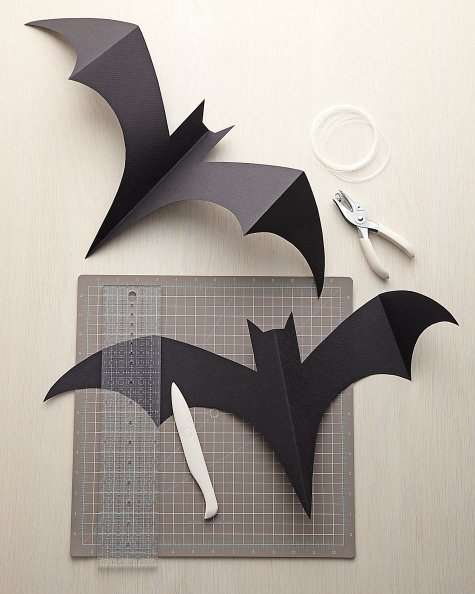 Murci lagos De Papel Para Halloween Para Imprimir