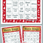 Music Bingo Christmas Bingo Christmas Bingo Cards Hallmark