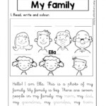 My Family Worksheets 99Worksheets