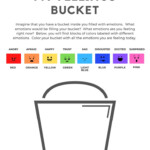 My Feelings Bucket Worksheet Visual Expression Of Emotions AAPC