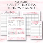 Nail Technician Forms Pink Nail Artist Client Forms Nail Technician