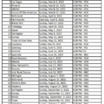 NASCAR 2022 Printable Schedule With Start Times And Channels