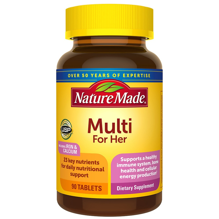 Nature Made Multi For Her With Iron Calcium Dietary Supplement 