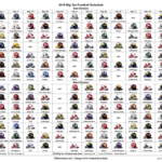 Ncaa Football Spreadsheet Within 2017 College Football Helmet Schedule