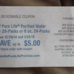 Nestle Pure Life Water 24 Packs Catalina Offer And MPerk Coupon 1 85