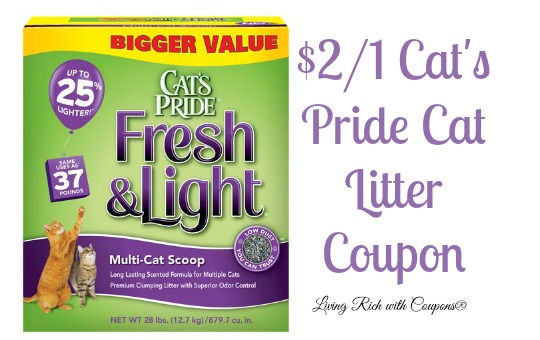 New 2 1 Cat s Pride Cat Litter Coupon A Walmart Deal Living Rich 