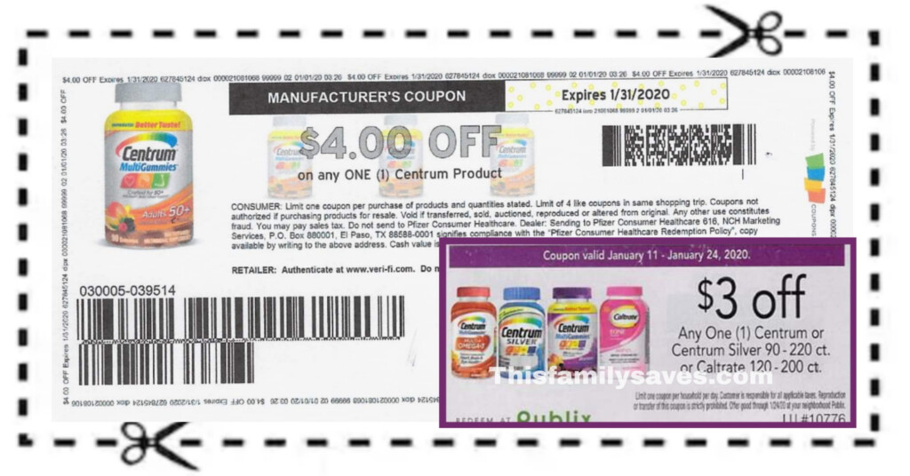 New HOT 4 1 Centrum Coupon Stack With 3 1 Publix Coupon