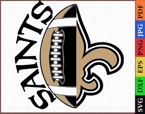 New Orleans Saints SVG Files New Orleans Saints NFL Printable NFL 