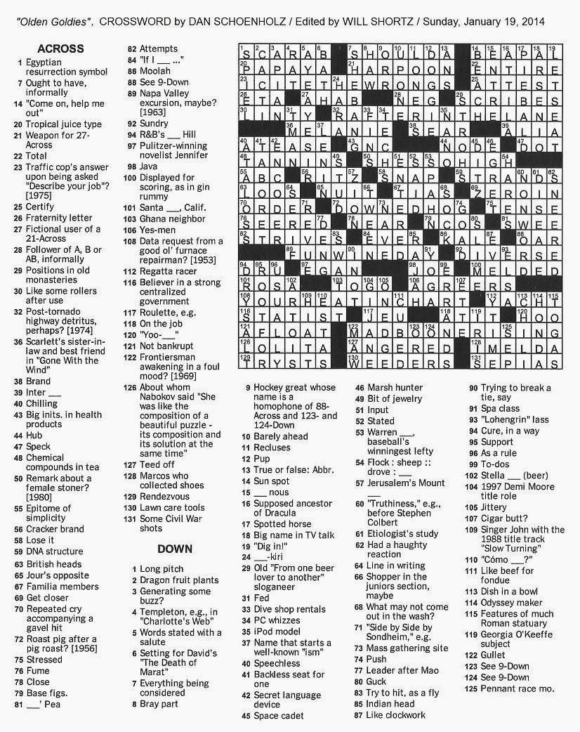 New York Times Crossword Printable Free Free Printable - FreePrintable.me