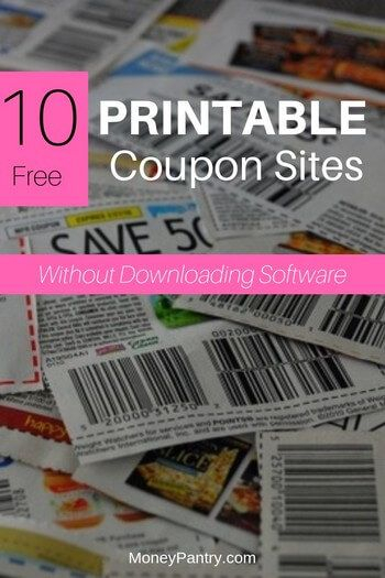 Nice 10 Free Printable Coupon Sites Without Downloading Software Free