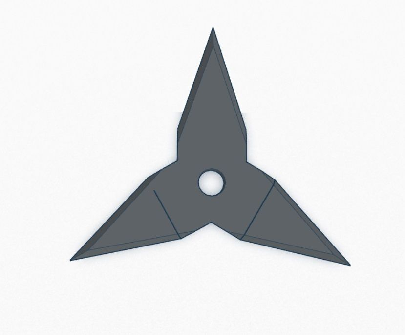 Ninja Star V3 3 Point 3D Model 3D Printable stl CGTrader