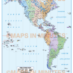 North And South America Time Zones Map In Illustrator AI CS Vector
