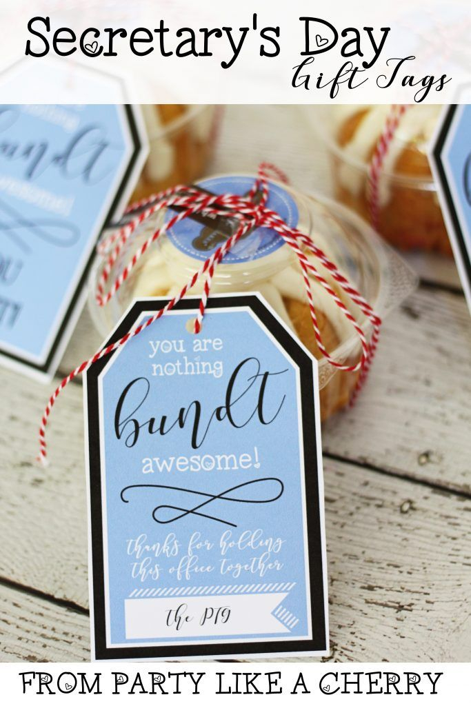 Nothing Bundt Cakes Gift Tags Party Like A Cherry In 2021 Free