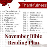November Bible Reading Plan Read Bible Bible Reading Plan Scripture