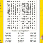 Number Search Puzzle For Kids And Adults Enjoy This Free Number Search
