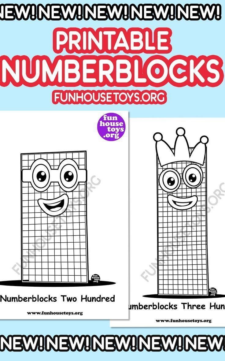 Numberblocks Printables Fun Printables For Kids Coloring Pages 