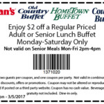 Old Country Buffet Coupons Shopping Deals Promo Codes November 2019