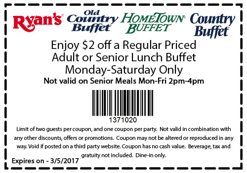 Old Country Buffet Coupons Shopping Deals Promo Codes November 2019 