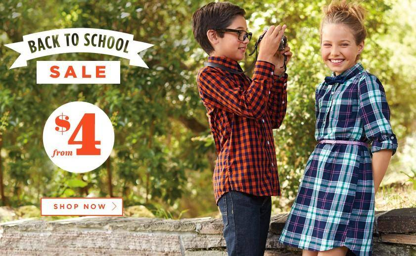 Old Navy Back To School Sale Kids Clothing As Low As 4 