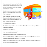 On The Bus Practical Ideas Maths Worksheets For Further Resources By