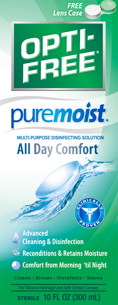 Opti free Puremoist Multipurpose Contact Lens Disinfecting Solution 10 