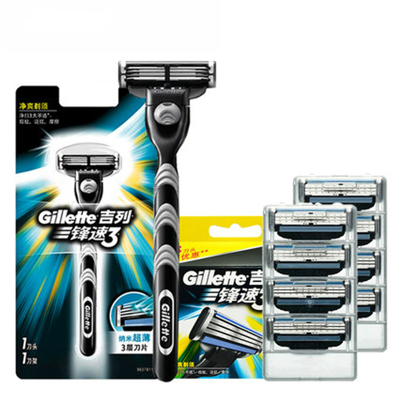 Original Gillette Mach 3 Razor Razor Blades Mach3 Brand For Men Beard 