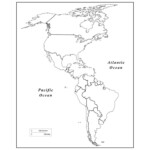 Outline Map Of Western Hemisphere With Maps The Americas Page 2 Blank