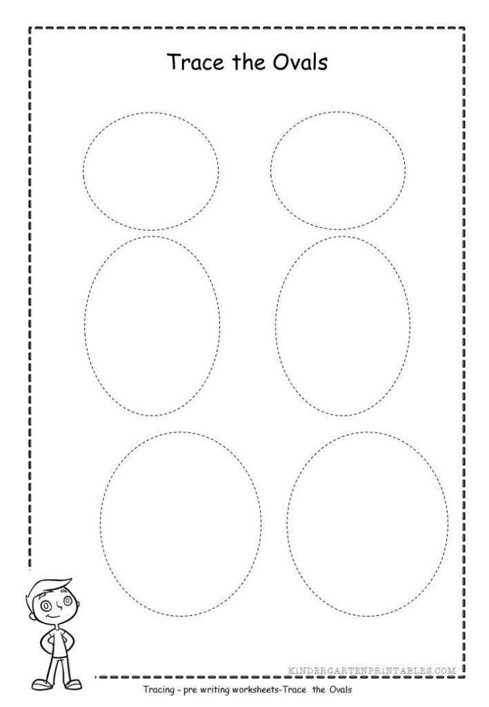 Oval Tracing Worksheet Free Printable Oval Tracing Worksheet 4 