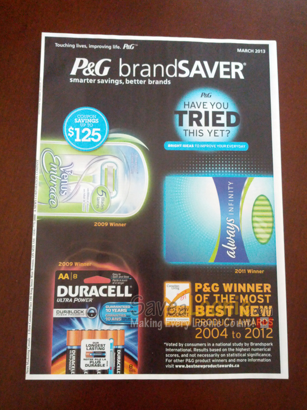 P G BrandSaver Coupon Insert Preview March 14th Deals From SaveaLoonie 