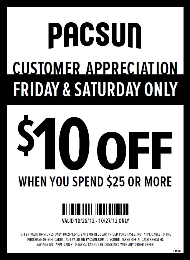 Pacsun Printable Coupon Codes Grab Your Printable Coupons