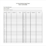 Panel Schedule Template 8 Free Word Excel PDF Format Download