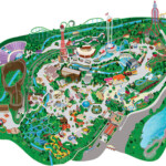 Park Map Guide To Six Flags Over Texas